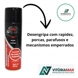 Desengripante Anti Ferrugem Gitanes Spray Lubrificante