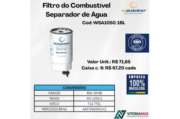 Filtro De Combustível Separador De Água Mercedes-bens/ Iveco