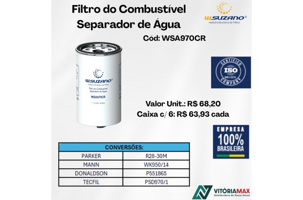 Filtro De Combustível Separador De Água Para Caminhões Ford